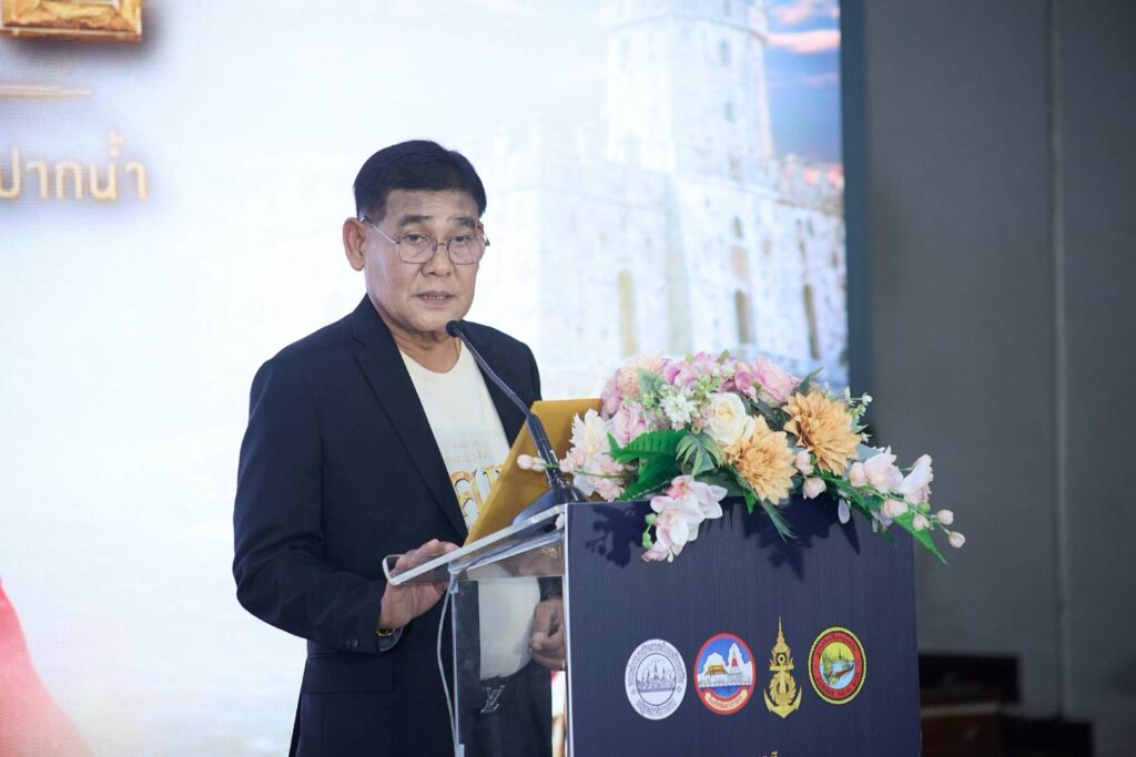 อบจ.สมุทรปราการ ผนึกกำลังกองทัพเรือ เปิดตัว “ร.ศ.112 เดอะมิวสิคัล” การแสดงแสง สี เสียงสุดยิ่งใหญ่แห่งปี ปลุกประวัติศาสตร์ยุทธนาวีปากน้ำให้กลับมามีชีวิตชูเสน่ห์วัฒนธรรม กระตุ้นการท่องเที่ยว และสร้างรายได้ให้ชุมชน